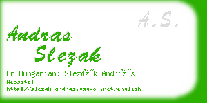 andras slezak business card